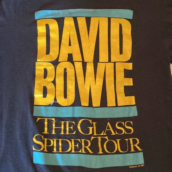 Authentic Vintage David Bowie Tour Shirt - Picture 2 of 12